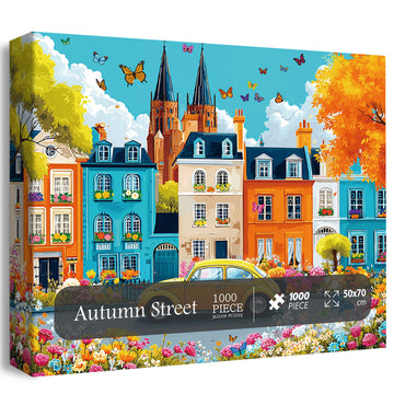 Autumn Street Jigsaw Puzzle 1000 pezzi